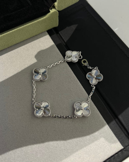 [Echo]CLOVER SILVER 5 MOTIFS BRACELET